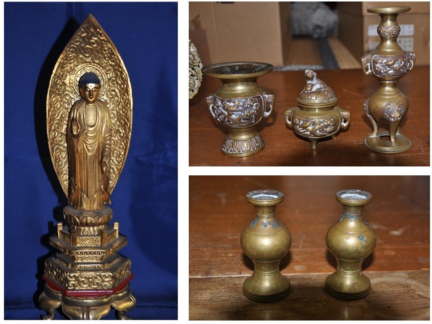 修復前の仏具
